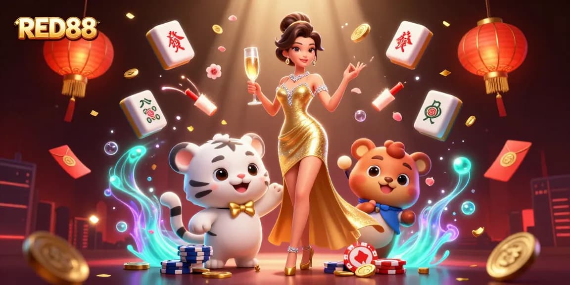 Engage with the vibrant world of RED88, where lucky symbols and glamorous characters illuminate your gambling experience.