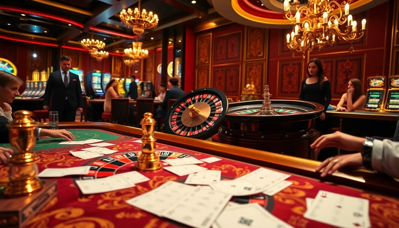 Exciting gameplay at https://du88i.com/, featuring roulette, poker and vibrant casino atmosphere.