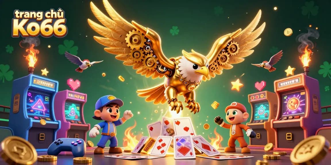 Experience thrilling gameplay at trang chủ Ko66 with a dynamic casino adventure featuring a cybernetic eagle.