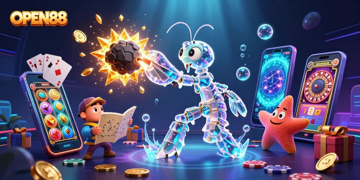 OPEN88 offers an exciting gaming experience with galactic samurai and underwater treasures, capturing the thrill of online gambling.