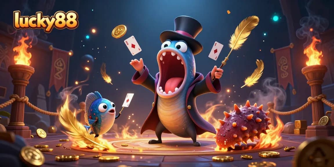 Engage in thrilling gameplay at lucky88 with unique card tricks performed by magical sea creatures.