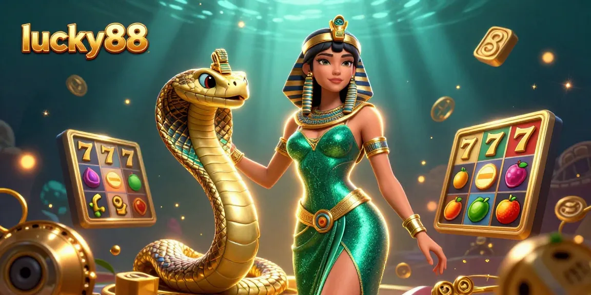 Experience winning adventures at lucky88 with captivating casino elements and vibrant characters.