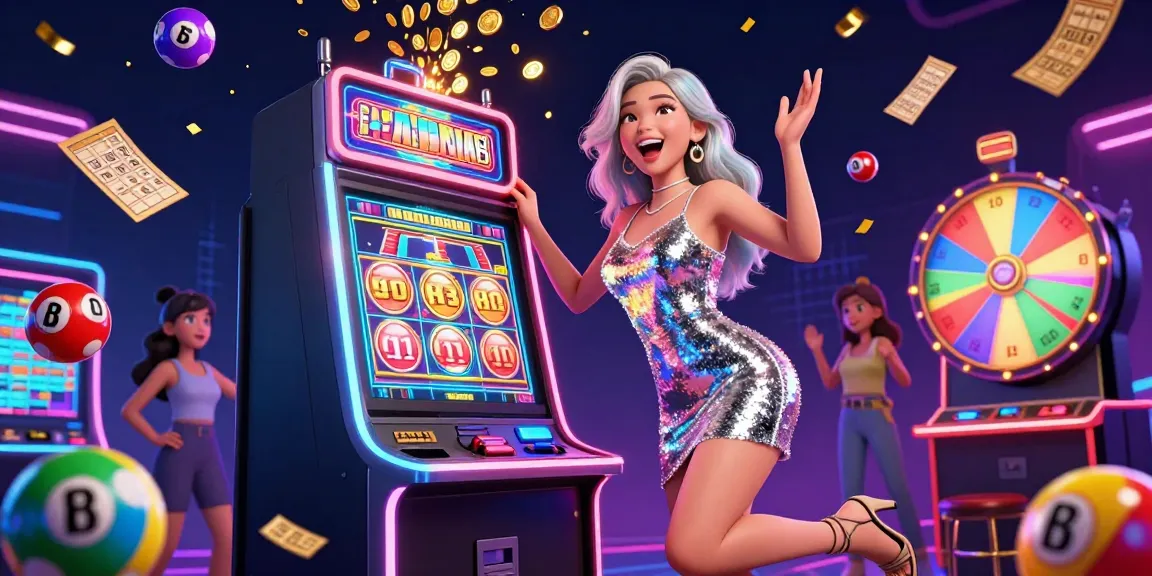 Engage with nhà cái uy tín through vibrant slot machines and celebratory casino elements.