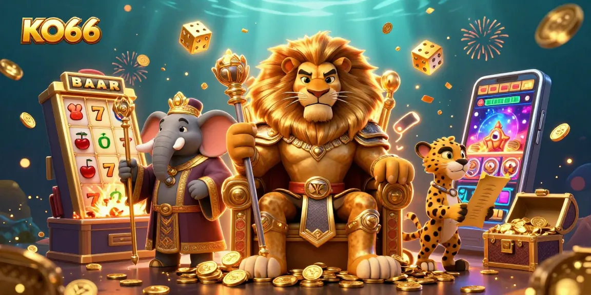 Experience thrilling wins with KO66 in a vibrant 3D casino world bursting with action.