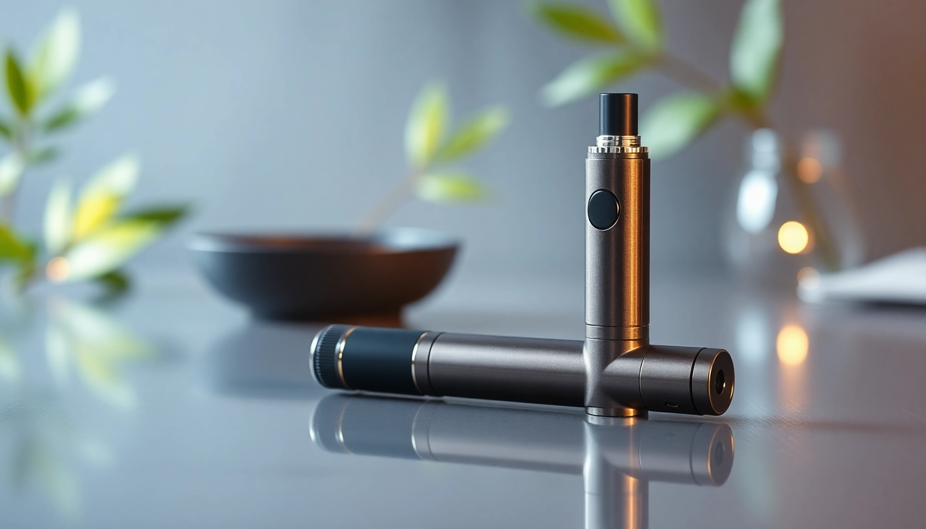 Discover where to buy dmt with a sleek vape pen displayed in a professional setting.