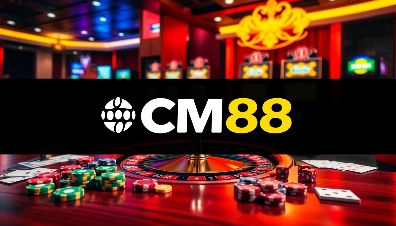 Experience casino excitement at CM88 with roulette, chips, and vibrant games.
