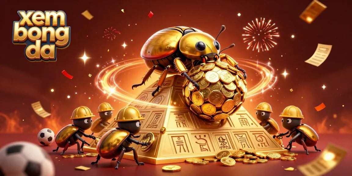 Experience xem bong da excitement with a dynamic 3D scene filled with sports betting elements and colorful details.